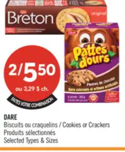 Pharmaprix DARE Cookies or Crackers offer