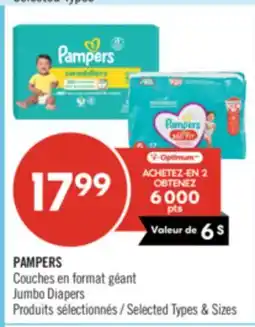 Pharmaprix PAMPERS Jumbo Diapers offer