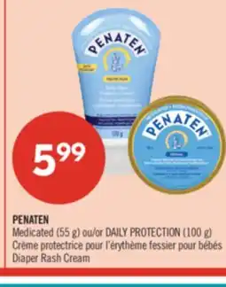 Pharmaprix PENATEN Medicated (55 g) or DAILY PROTECTION (100 g) Diaper Rash Cream offer