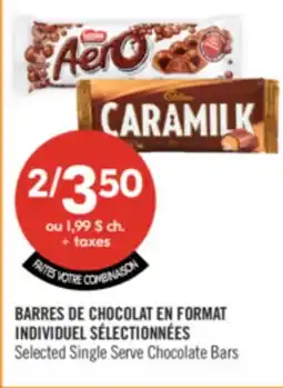 Pharmaprix Selected Single Serve Chocolate Bars offer