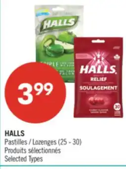 Pharmaprix HALLS Lozenges (25 - 30) offer