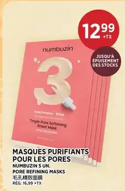 Kim Phat NUMBUZIN PORE REFINING MASKS offer
