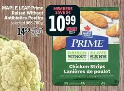 IGA Maple leaf prime raised without antibiotics poultry offer