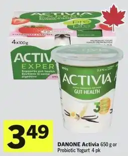 IGA Danone activia or probiotic yogurt offer