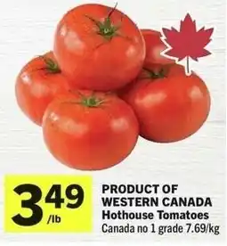 IGA Hothouse tomatoes offer