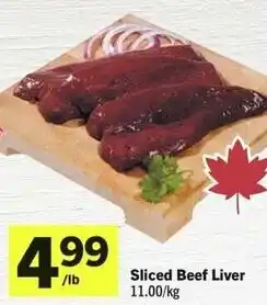 IGA Sliced Beef Liver offer