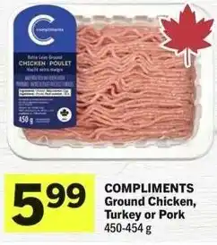 IGA Compliments ground chicken, turkey or pork offer