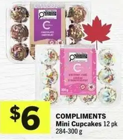 IGA Compliments mini cupcakes offer