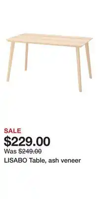 IKEA LISABO Table, ash veneer offer