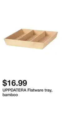 IKEA UPPDATERA Flatware tray, bamboo offer