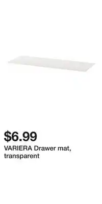 IKEA VARIERA Drawer mat, transparent offer