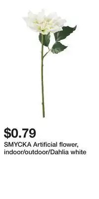 IKEA SMYCKA Artificial flower, indoor/outdoor/Dahlia white offer