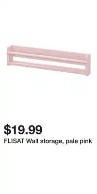 IKEA FLISAT Wall storage, pale pink offer