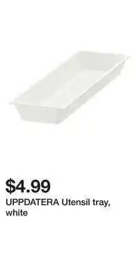 IKEA UPPDATERA Utensil tray, white offer