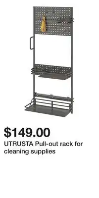 IKEA UTRUSTA Pull-out rack for cleaning supplies offer
