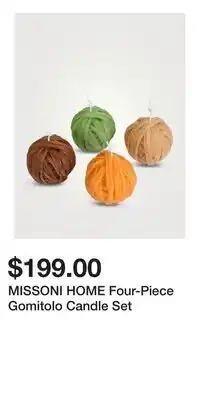 Holt Renfrew MISSONI HOME Four-Piece Gomitolo Candle Set offer