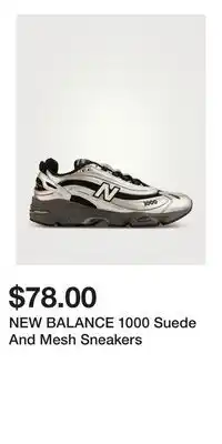 Holt Renfrew NEW BALANCE 1000 Suede And Mesh Sneakers offer