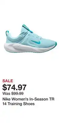 Sport Chek Nike Women's In-Season TR 14 Training Shoes offer