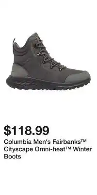 Sport Chek Columbia Men's Fairbanks Cityscape Omni-heat Winter Boots offer