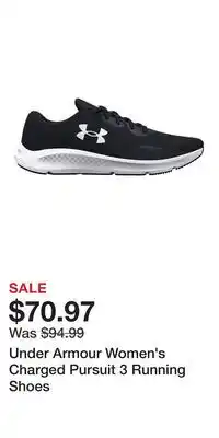 Sport Chek Under Armour Women's Charged Pursuit 3 Running Shoes offer