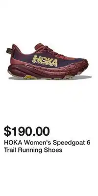 Sport Chek HOKA Women's Speedgoat 6 Trail Running Shoes offer