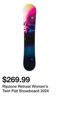 Sport Chek Ripzone Retreat Women's Twin Flat Snowboard 2024 offer