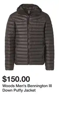 Sport Chek Woods Men's Bennington III Down Puffy Jacket offer