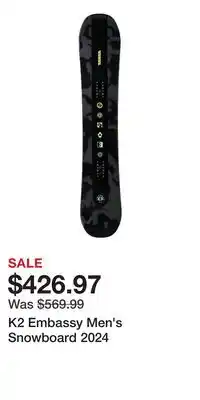 Sport Chek K2 Embassy Men's Snowboard 2024 offer