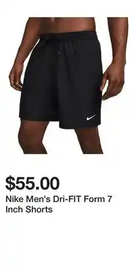 Sport Chek Nike Men's Dri-FIT Form 7 Inch Shorts offer