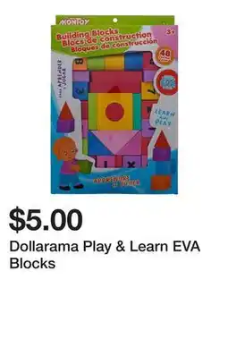 Dollarama Dollarama Play & Learn EVA Blocks offer