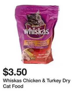 Dollarama Whiskas Chicken & Turkey Dry Cat Food offer