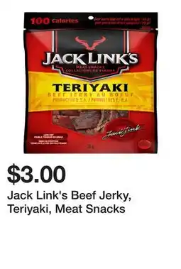 Dollarama Jack Link's Beef Jerky, Teriyaki, Meat Snacks offer