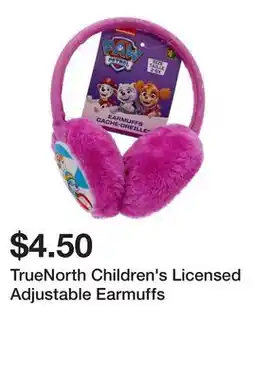 Dollarama TrueNorth Children's Licensed Adjustable Earmuffs offer