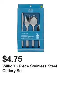 Dollarama Wilko 16 Piece Stainless Steel Cutlery Set offer