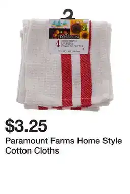 Dollarama Paramount Farms Home Style Cotton Cloths offer