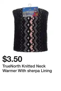 Dollarama TrueNorth Knitted Neck Warmer With sherpa Lining offer