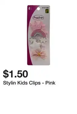 Dollarama Stylin Kids Clips - Pink offer
