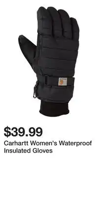 Mark's Carhartt Women's Waterproof Insulated Gloves offer