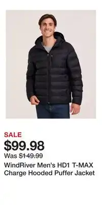 Mark's WindRiver Men's HD1 T-MAX Charge Hooded Puffer Jacket offer