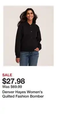 Mark's Denver Hayes Women's Quilted Fashion Bomber offer