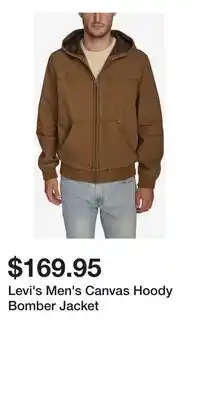 Mark's Levi's Men's Canvas Hoody Bomber Jacket offer