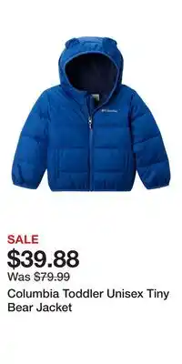 Mark's Columbia Toddler Unisex Tiny Bear Jacket offer