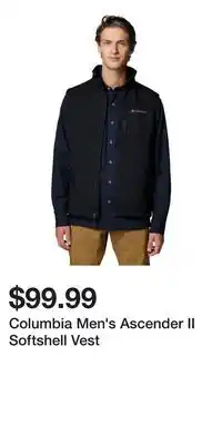 Mark's Columbia Men's Ascender II Softshell Vest offer