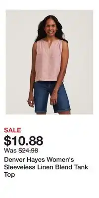 Mark's Denver Hayes Women's Sleeveless Linen Blend Tank Top offer