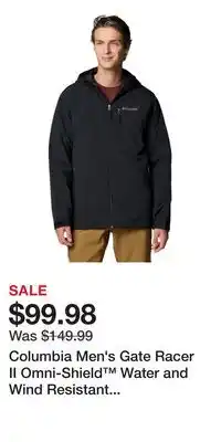 Mark's Columbia Men's Gate Racer II Omni-Shield Water and Wind Resistant Insulated Softshell Jacket offer
