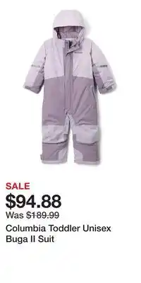 Mark's Columbia Toddler Unisex Buga II Suit offer