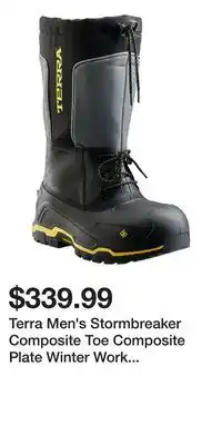 Mark's Terra Men's Stormbreaker Composite Toe Composite Plate Winter Work Boots offer