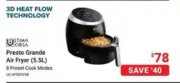 Visions Electronics ultima Cosa Presto Grande Air Fryer (5.5L) offer
