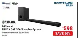 Visions Electronics YAMAHA 2-Channel TRUE X BAR 50A Soundbar System offer