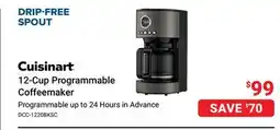 Visions Electronics Cuisinart 12-Cup Programmable Coffeemaker offer